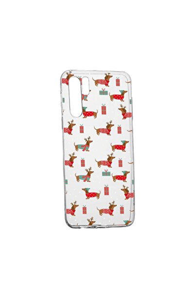 bestcase Husa Silicon Compatibila Cu Huawei P30 Pro, Dachshund Christmas, rez...
