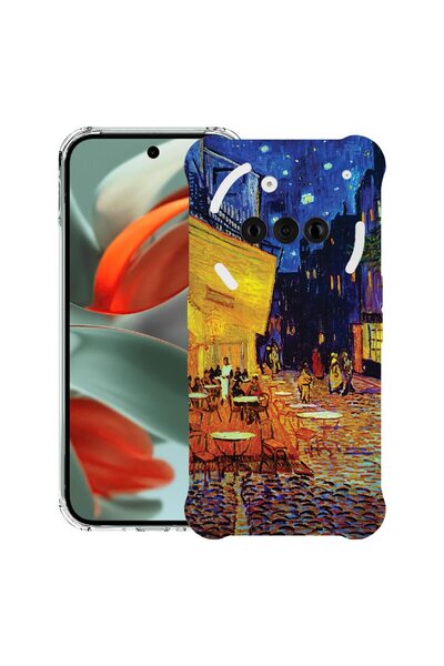 bestcase ¬Æ Husa compatibila Nothing Phone (3a), Anti Shock 1.5MM, Van Gogh C...