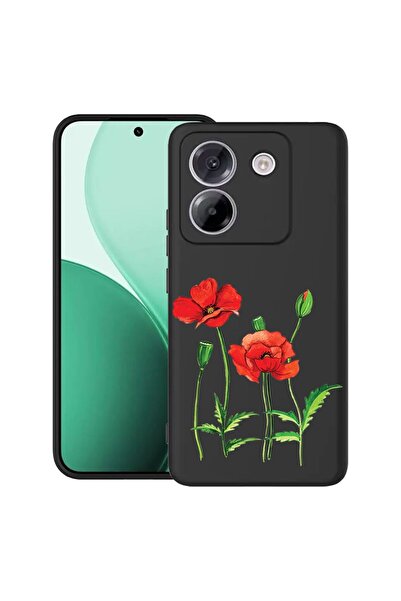 bestcase Θήκη TPU Υπέρλεπτη Συμβατή με Poco M7 Pro 5G, με Σχέδιο Κόκκινο Παπα...