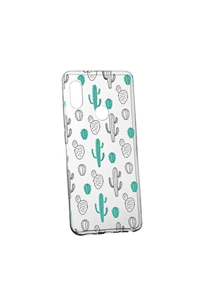 bestcase Husa Silicon, Transparent, Slim, Cactus, Huawei P20 Lite
