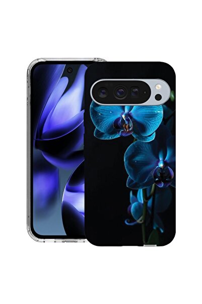 bestcase Калъф за Google Pixel 10 / Pixel 10 Pro с дизайн  "Синя орхидея ", П...