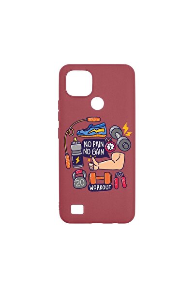 bestcase Husa Silicon, Compatibila Cu Realme C21, No Pain No Gain, rezistenta...