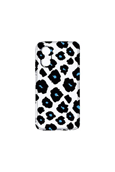 bestcase Διαφανής Θήκη Σιλικόνης 2MM, Συμβατή με Realme C33, Μπλε Σχέδιο Λεοπ...