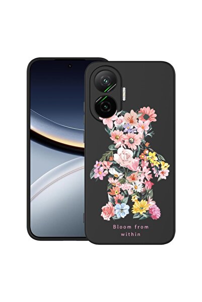 bestcase ¬Æ Husa pentru Poco F7 cu Design Teddy Bear Bloom From Within, TPU M...