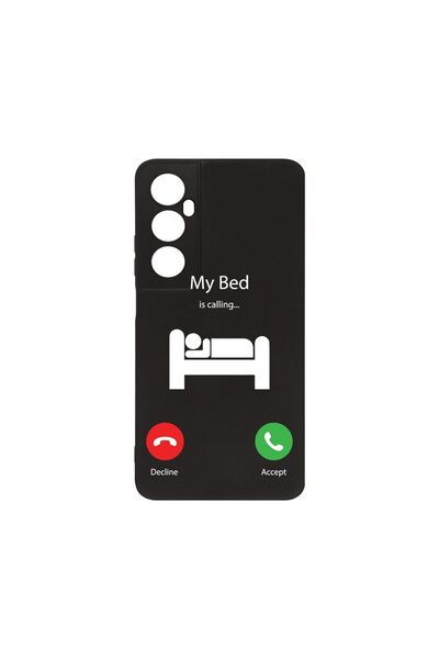 bestcase ¬Æ Husa Slim SIlicon 0.8MM, Compatibila Cu Realme C65, My Bed Is Cal...