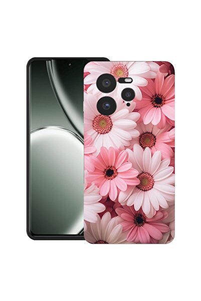 bestcase ¬Æ Husa pentru Realme GT 7 Pro cu Design Pink Daisy, TPU Mat Ultra S...