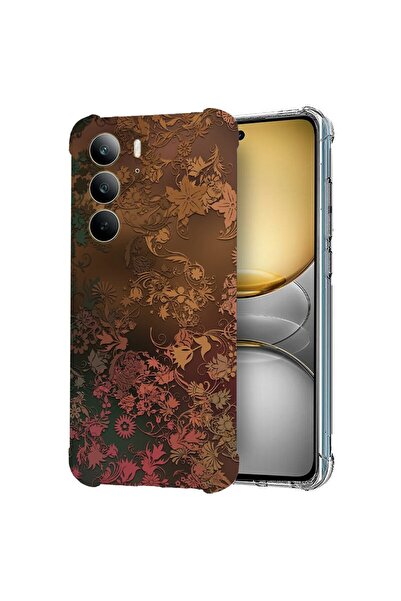bestcase ¬Æ Husa pentru Realme C75, Anti Shock 1.5MM, Golden Feathers, Protec...