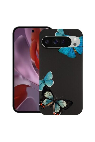 bestcase Λεπτή θήκη σιλικόνης για Google Pixel 10 / Pixel 10 Pro, Όμορφες μπλ...