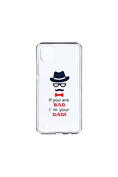bestcase Διαφανής Θήκη Σιλικόνης 2MM, Συμβατή με Realme C20, Bad Dad, Αντικρα...