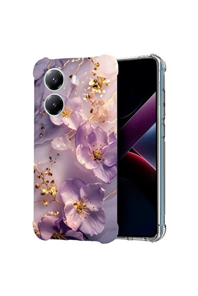 bestcase ¬Æ Husa Anti Shock Съвместима с Poco X7 Pro 5G, Флорален - Естетична...