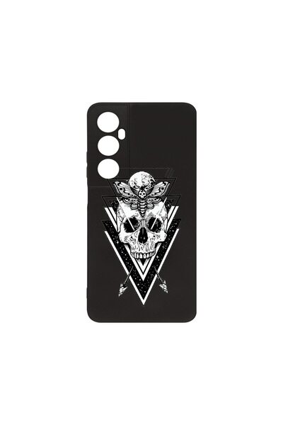 bestcase Λεπτή Θήκη Σιλικόνης 0.8MM, Συμβατή με Realme C65, Σχέδιο Κρανίο, Πρ...