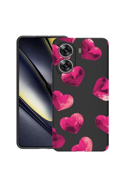bestcase ¬Æ Husa pentru Poco X7 Pro 5G, Heart Pattern, Slim Silicon 0.8MM, An...