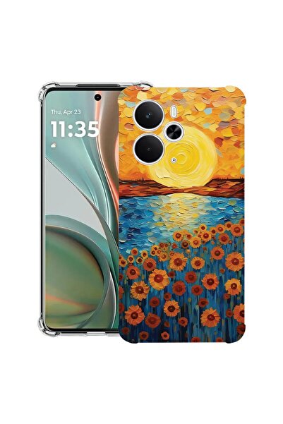 bestcase Husă Antișoc Compatibilă cu Poco M7 Pro 5G, cu Design Pictură Floare...