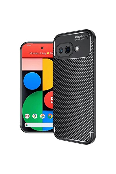 bestcase ¬Æ Husa TPU Ultra Slim Compatibil cu Google Pixel 9a, Carbon case, N...