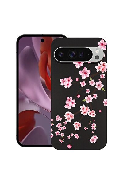 bestcase Θήκη για Google Pixel 9 Pro XL, Ιαπωνικό Κερασιά, Λεπτή Σιλικόνη 0.8...