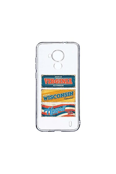 bestcase Διαφανής Θήκη Σιλικόνης 2MM, Συμβατή με Nokia C30, Σχέδιο Αριθμού Πι...