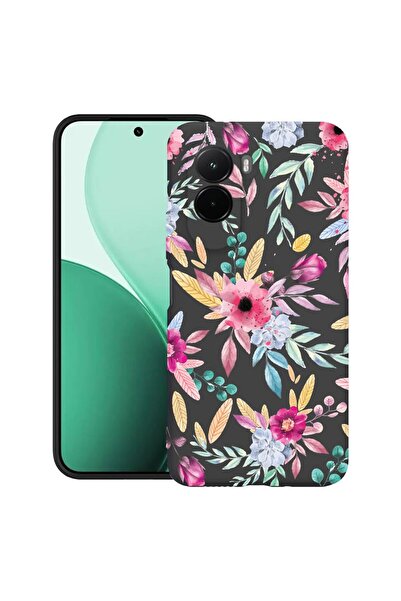 bestcase Υπέρλεπτη Θήκη TPU Συμβατή με Poco M7, με Σχέδιο Χαρούμενα Λουλούδια...