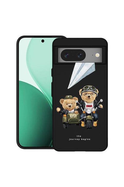 bestcase ¬Æ Husa TPU Ultra Slim Compatibil cu Google Pixel 8, cu Design Teddy...