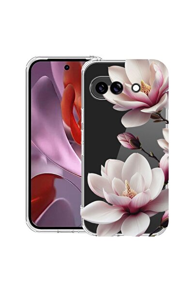 bestcase Husă Antișoc Compatibilă cu Google Pixel 10a, Floral - Magnolie Roz,...