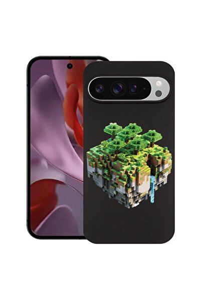 bestcase ¬Æ Husa pentru Google Pixel 9 Pro XL, Minecraft, Slim Silicon 0.8MM,...
