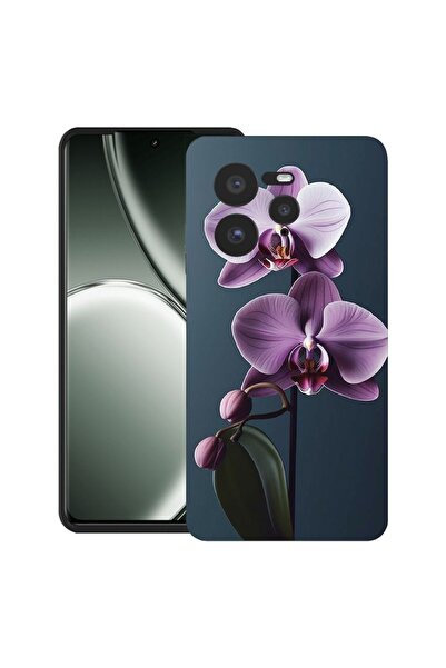 bestcase Калъф за Realme GT 7 Pro, Премиум тънък силиконов 1.2ММ, Орхидеен ли...