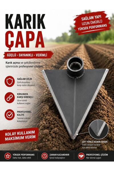 ERÇELİK TİCARET Karık Çapası 26 Cm