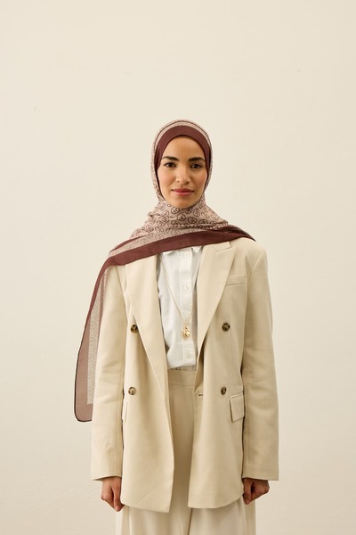 Modakaşmir Mk Desen Liva Modal Shawl