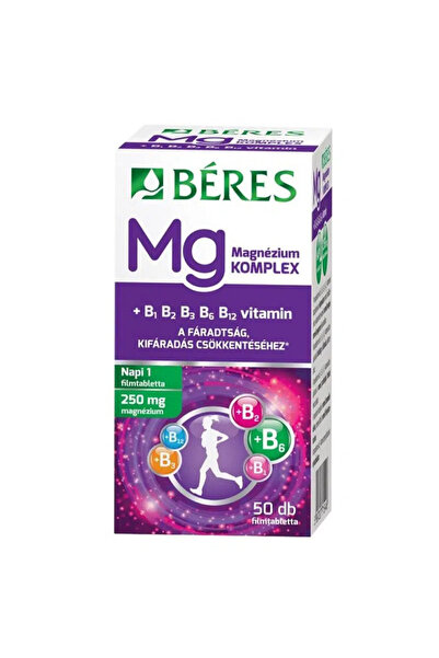 Béres Tablete filmate Magneziu + Complex Vitamine B Beres 50 buc