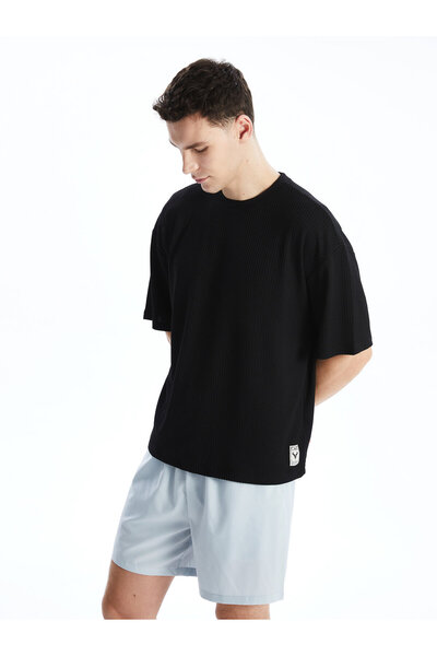 LC Waikiki Tricou sport pentru bărbați, cu mânecă scurtă, cu gât