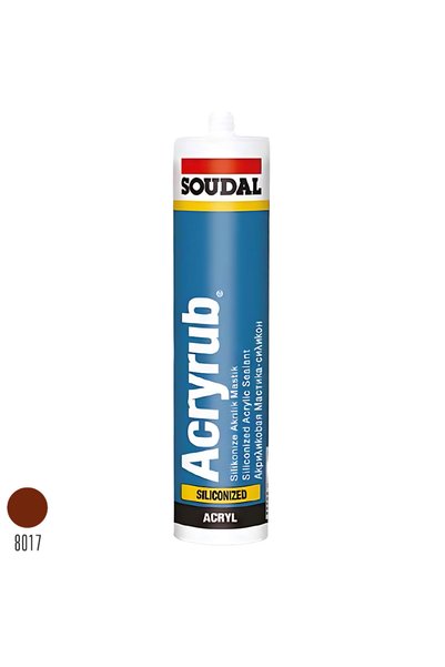 Soudal Acryrub Silikonize Mastik Altınmeşe 500 Gr 417562 10 Adet