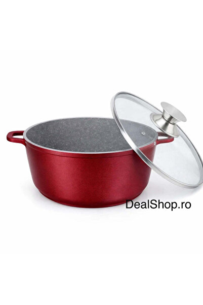 Swan Granite pot 5 L with glass lid 26 cm – induction compatible – Elegant Re...