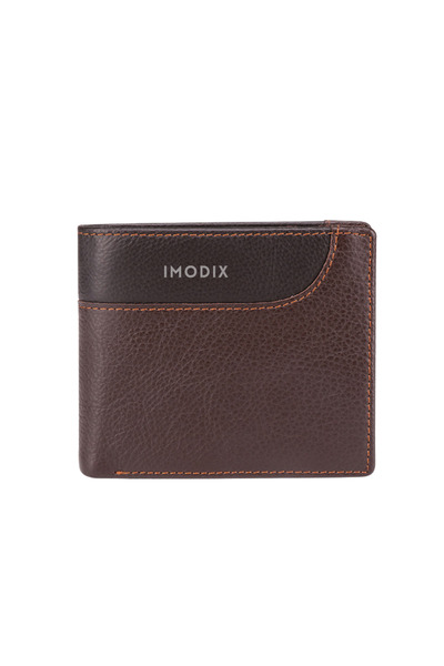 IMODIX Men's Wallet Made of Genuine Leather , IMODIX®, RFID Protection for Ca...