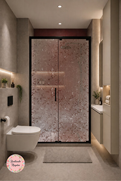 Renklendir Hayatını L-001 Folie decorativă mată pentru cabină de duș din stic...