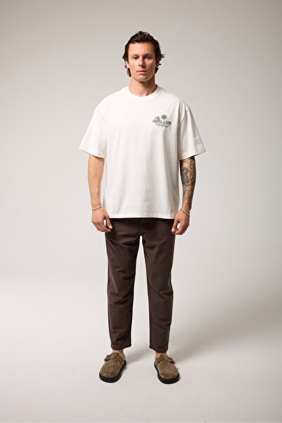 2512 Clothing بنطلون كتان عادي ذو ملمس مميز