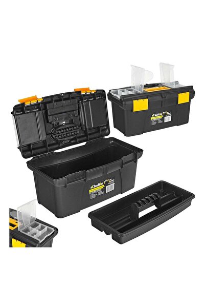 GEKO PLASTIC TOOL STORAGE BOX WITH ORGANIZER 41X22X19.5 CM KELTIN