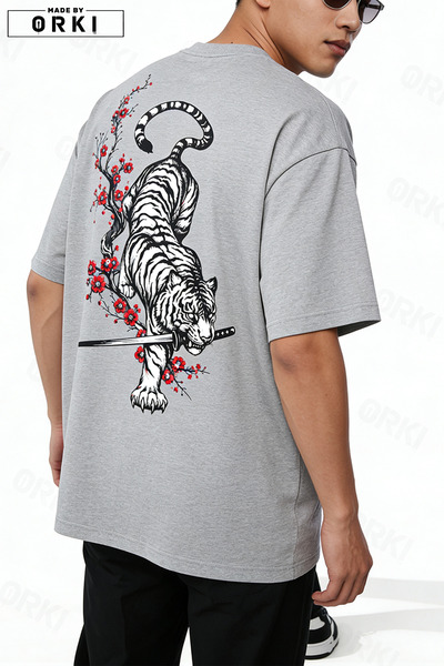 EFFRENATU Unisex Tiger's Sword Printed Sweatshirt Top and Bottom Tracksuit Se...