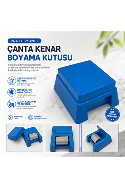 Onur Çanta Kenar Boyama Kutusu Rulo Sistemli Çanta Boyama Aparatı Kenar Boyam...