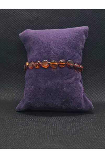 sarıyer silver Amber Natural Stone Bracelet with Twist Lock System, Stylish J...