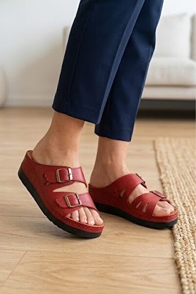 VIAJERO Unisex Ultra Comfort Anatomical Leather Slippers - a Must-Have for Su...