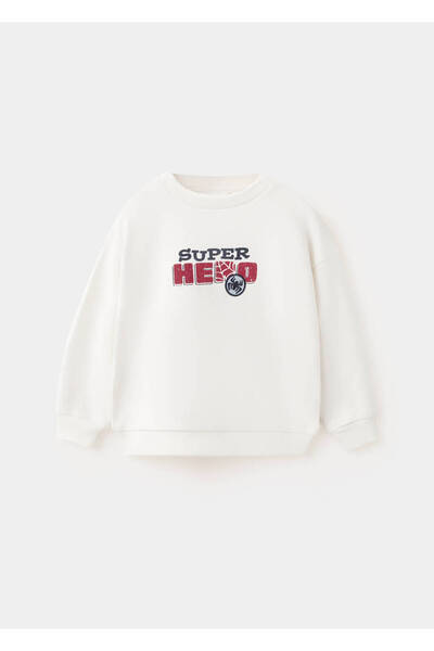 MANGO Baby Spidey pamuklu sweatshirt
