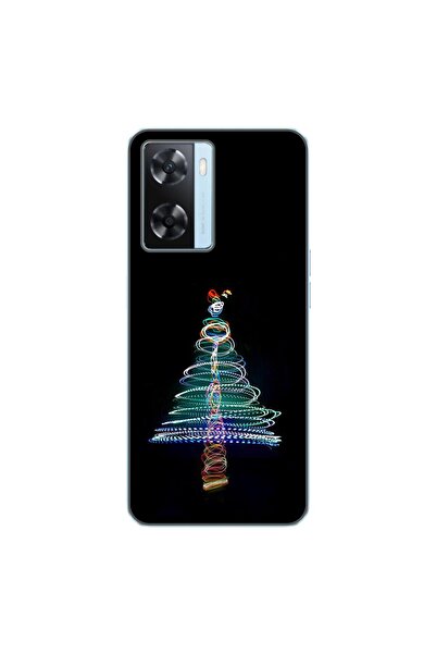 OEM Husa compatibila cu Oppo A57s Silicon Gel Tpu Model Craciun Brad Neon