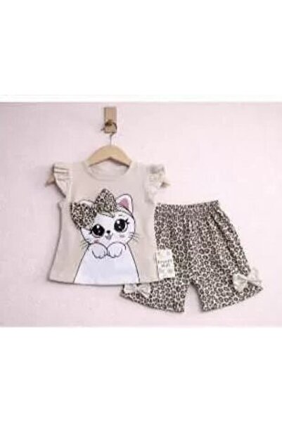 Generic Brand 9/24 Month Leopard Cat Printed Baby Set