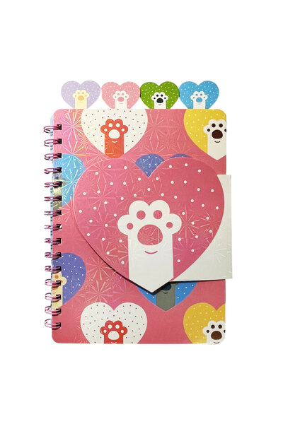 OEM Spiral notebook, 16x21 cm, 4 dividers, 60 dictando sheets, hedgehog flap,...