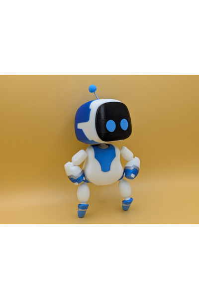 Chino Design Astrobot Figür Playstation / Oynar eklemli Renkli Özel 3D Üretim...