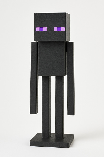 GAME SHOT Minecraft Enderman Pasta Süsü Figürü Doğum Günü 3D Baskı