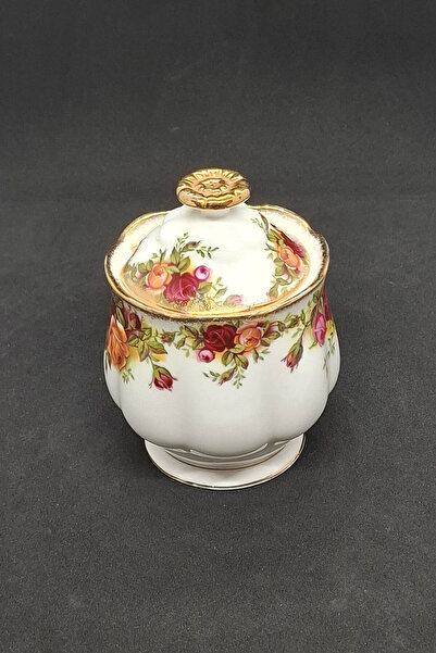 Royal Albert Old Country Roses Vintage Porcelain Sauce Bowl with Lid 220 ml