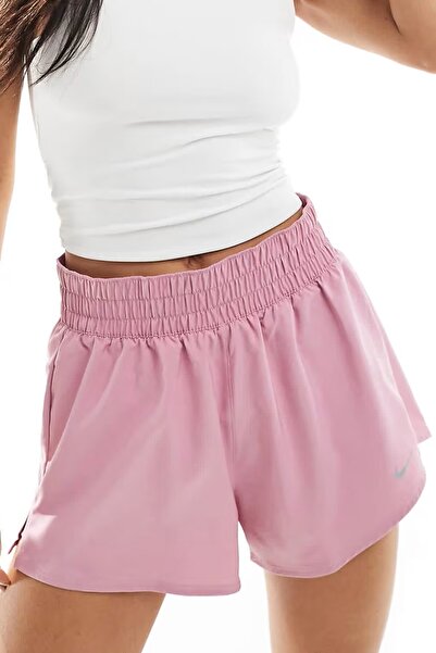 Nike One Dri Fit High Rise 8cm 2 in1 Loose Fit Shorts 2 Kadın Bol Kesim Taytl...