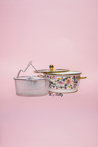 Miss Betty Rose Deluxe Enamel Frying Pan 22 cm
