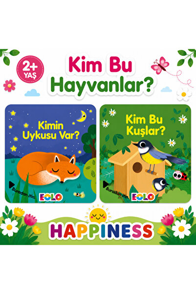 Eolo Kimin Uykusu Var? & Kim Bu Kuşlar? 2’li Eğitici Kitap Seti 2+ Yaş