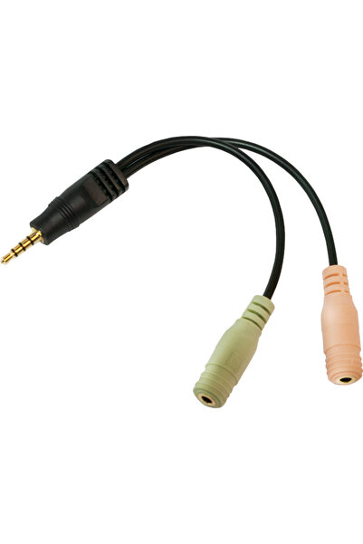 LogiLink Cablu Jack 3.5mm - Jack 3.5mm x2 0.15m negru (CA0021)